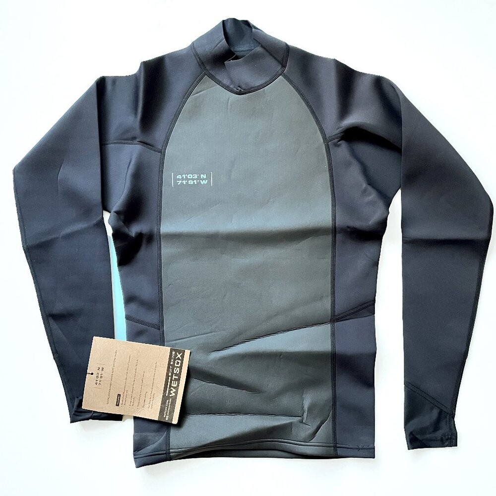 Wetsox Neoprene L Surf Swimming Suit Skins Mens 1MM Wetsuit Flex Top L/S Jacket